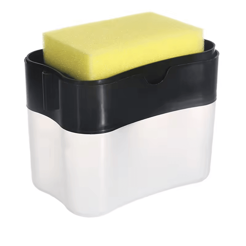 Press Soap Dispenser Box With Scrubbing Liquid Container Automatic Detergent Foam Delivery For Kitc 2