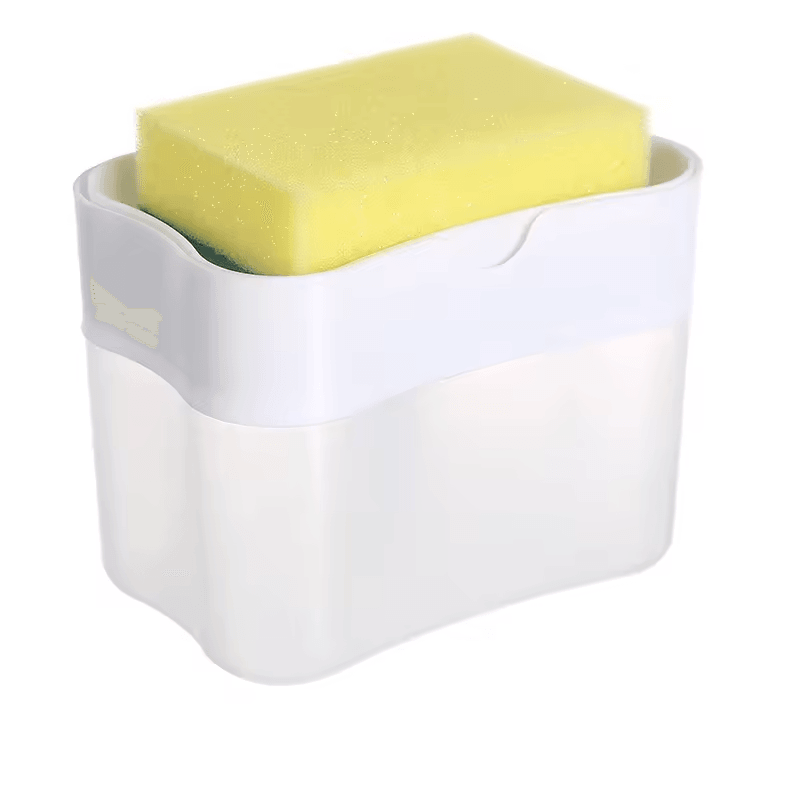 Press Soap Dispenser Box With Scrubbing Liquid Container Automatic Detergent Foam Delivery For Kitc 3
