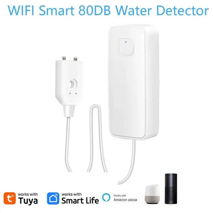 Tuya WiFi Smart Water Leak Sensor Water Overflow Level Detector With Sound Alarm  Remote Monitoring 3