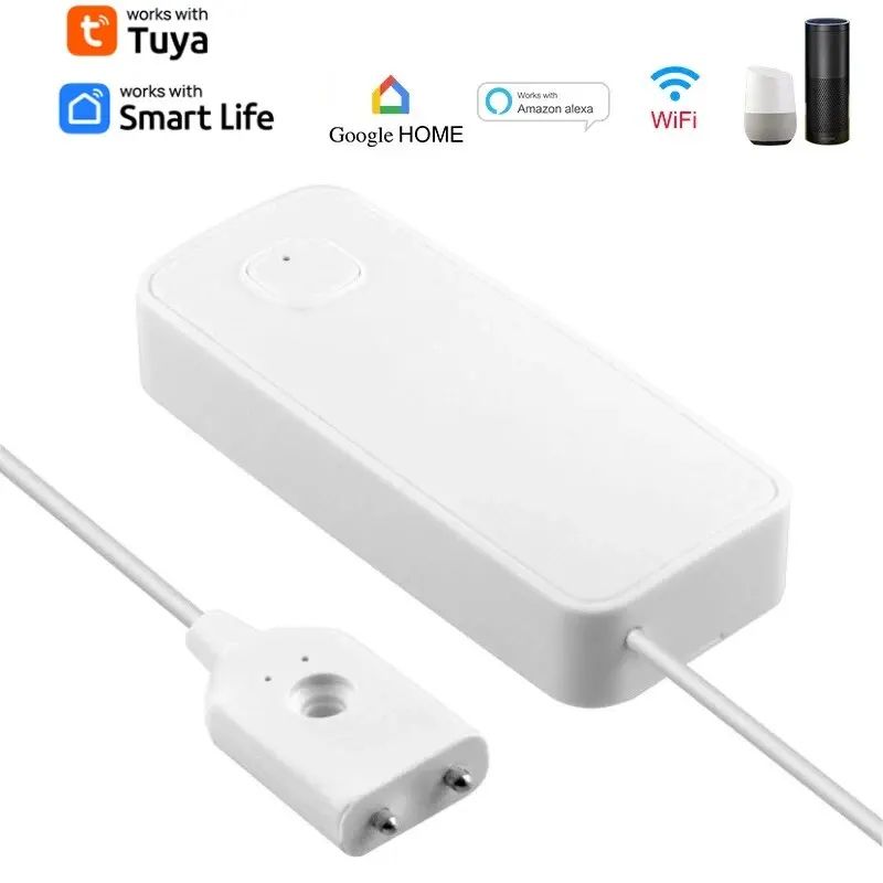 Tuya WiFi Smart Water Leak Sensor Water Overflow Level Detector With Sound Alarm  Remote Monitoring 4