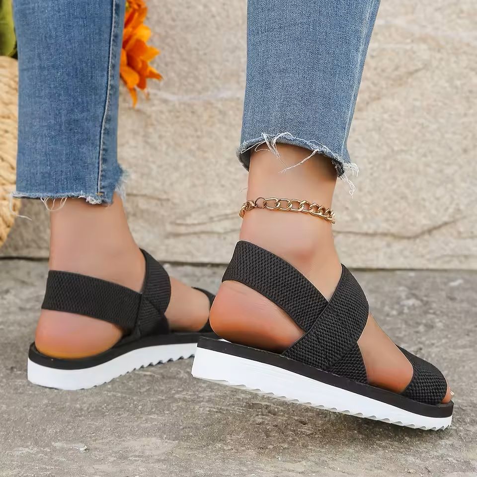 Womens Flat Shoelace Sandals  Comfortable Anti Slip Sole With Fashion Forward Street Style Look 4
