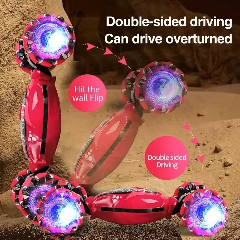 4WD GestureControlled Stunt Drift Car  LED Twist Deformation RC Toy For Kids 1