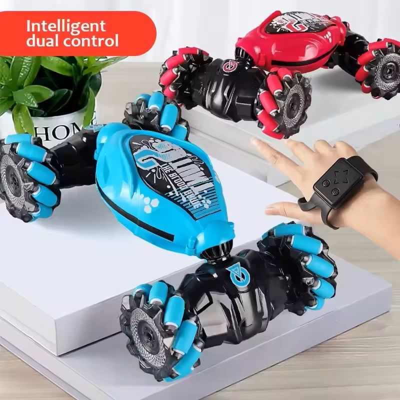 4WD Gesture-Controlled Stunt Drift Car – LED Twist Deformation RC Toy for Kids