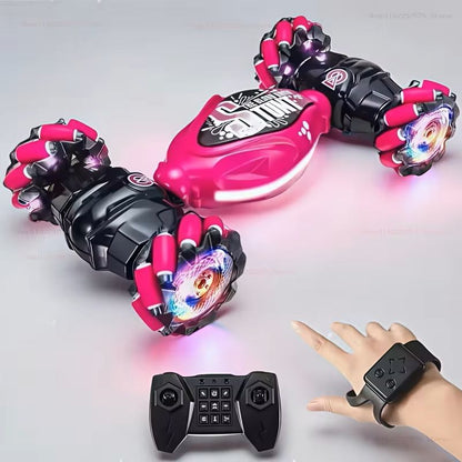 4WD GestureControlled Stunt Drift Car  LED Twist Deformation RC Toy For Kids 6