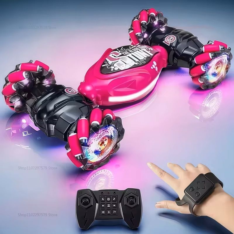 4WD GestureControlled Stunt Drift Car  LED Twist Deformation RC Toy For Kids 7
