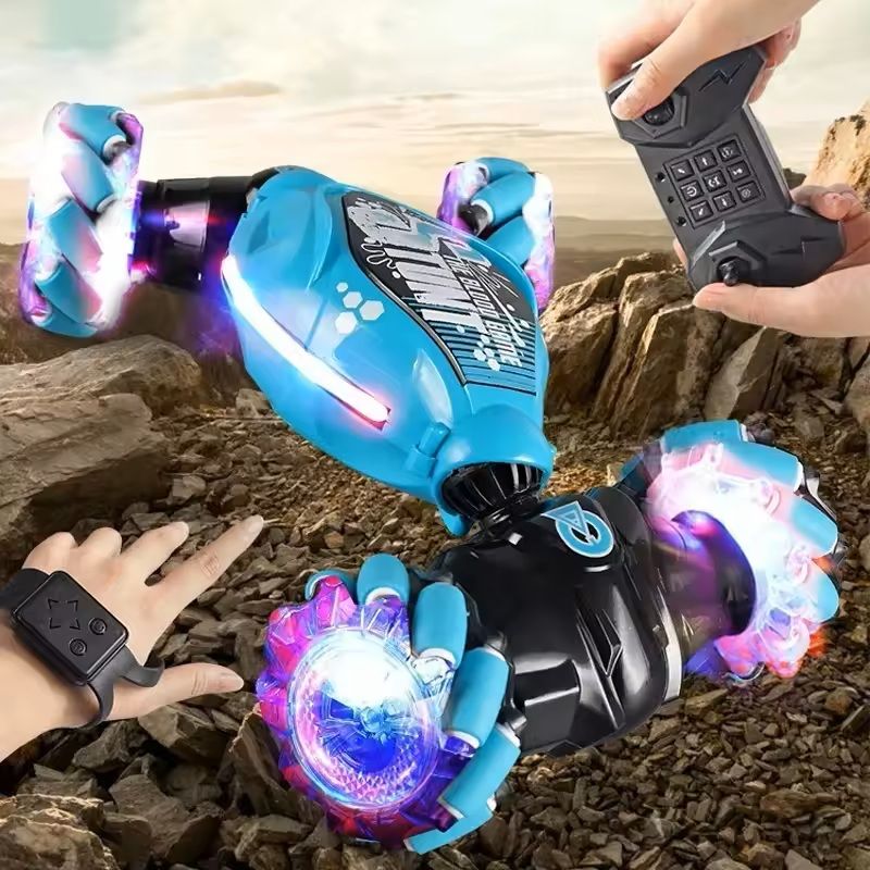 4WD GestureControlled Stunt Drift Car  LED Twist Deformation RC Toy For Kids 8