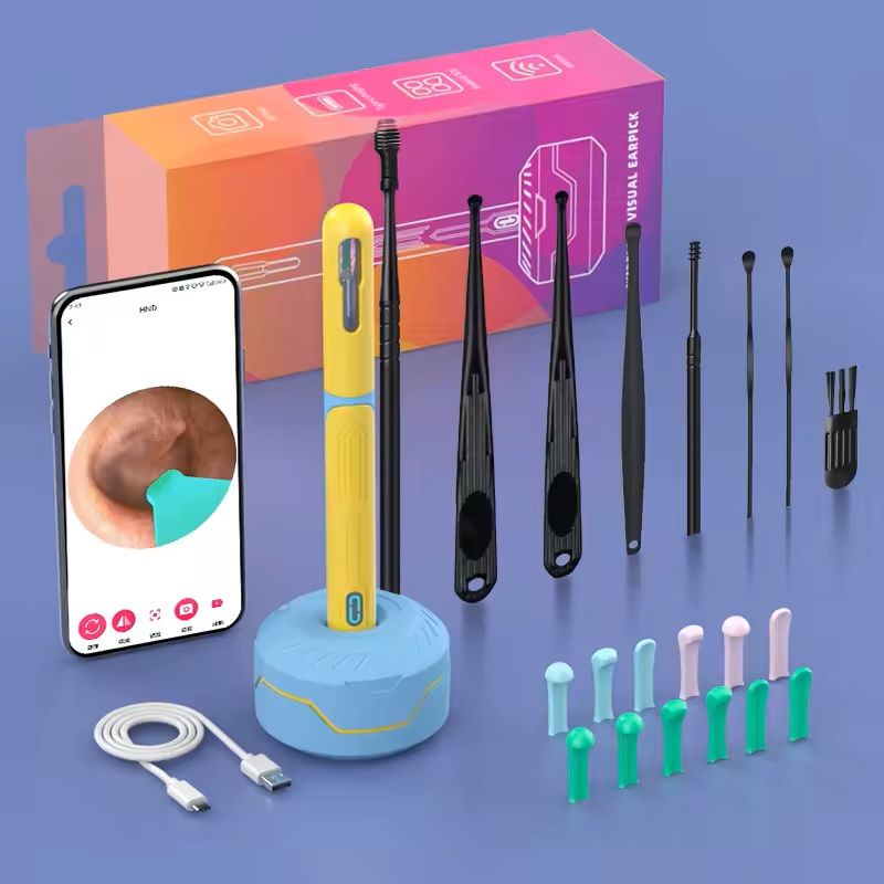 HD Ear Cleaner With Camera  Rechargeable USB C Otoscope Set For Safe And Visible Wax Removal 1