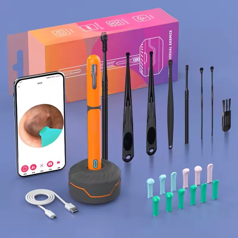 HD Ear Cleaner With Camera  Rechargeable USB C Otoscope Set For Safe And Visible Wax Removal 10