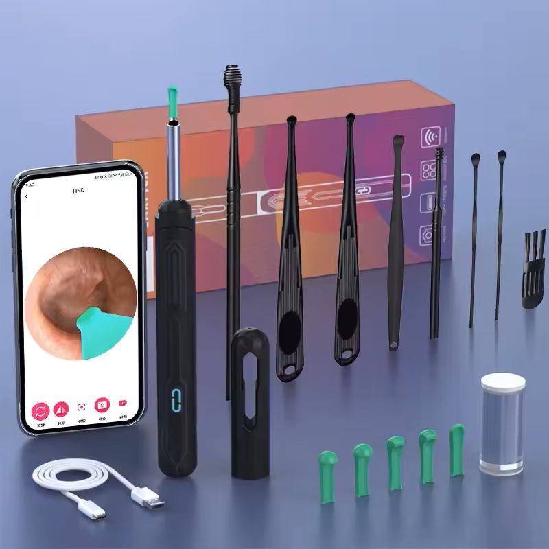 HD Ear Cleaner With Camera  Rechargeable USB C Otoscope Set For Safe And Visible Wax Removal 13