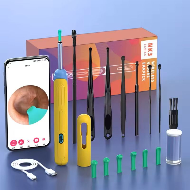 HD Ear Cleaner With Camera  Rechargeable USB C Otoscope Set For Safe And Visible Wax Removal 15