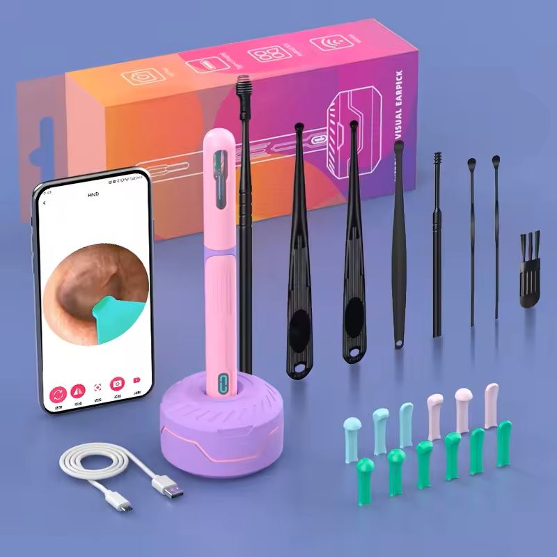 HD Ear Cleaner With Camera  Rechargeable USB C Otoscope Set For Safe And Visible Wax Removal 5