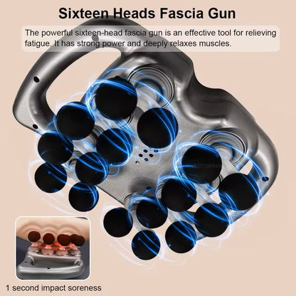 Professional Muscle Massager Gun  16 Head Deep Tissue Fascia Gun For Neck Shoulder And Full Body Re 5