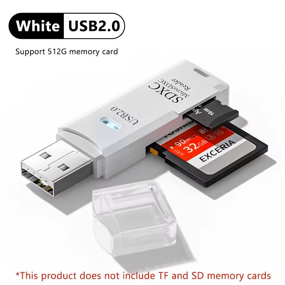 2in1 USB 30 Card Reader  HighSpeed Micro SD TF Memory Card Adapter For PC And Laptop Use 3