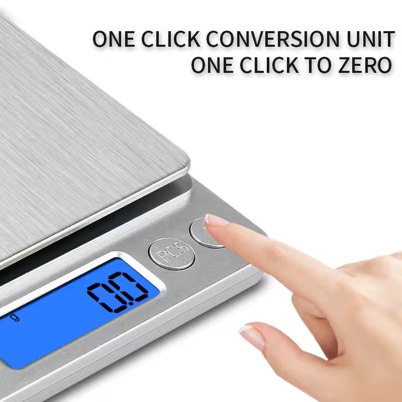 Precision Digital Kitchen And Jewelry Scale  Portable 500g001g Or 3kg01g Electronic Scale For Food  4