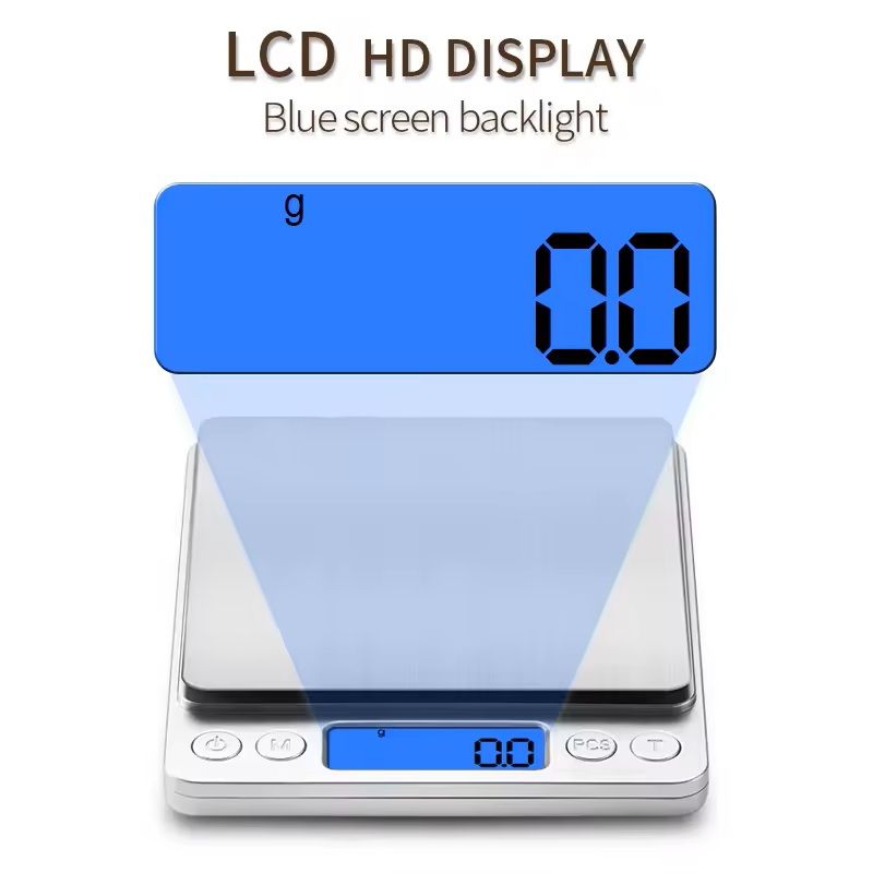 Precision Digital Kitchen And Jewelry Scale  Portable 500g001g Or 3kg01g Electronic Scale For Food  5
