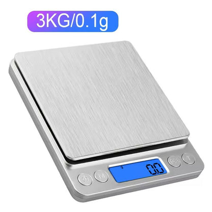 Precision Digital Kitchen And Jewelry Scale  Portable 500g001g Or 3kg01g Electronic Scale For Food  6