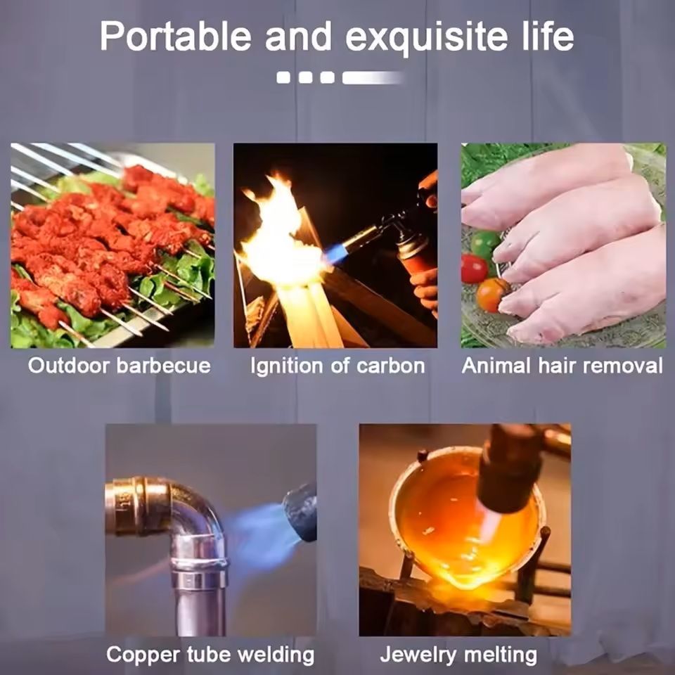 MultiPurpose Butane Torch  Adjustable Flame Gun For Cooking Camping Welding  DIY Heating Tasks 3