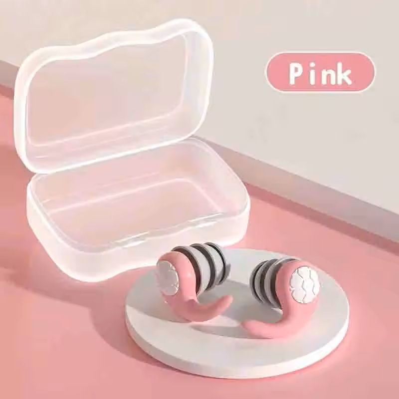 ThreeLayer Silicone Noise Cancelling Earplugs  Waterproof Reusable Mute Plugs For Sleep Swimming  T 4