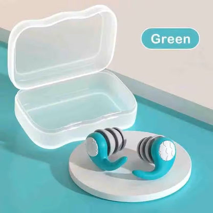 ThreeLayer Silicone Noise Cancelling Earplugs  Waterproof Reusable Mute Plugs For Sleep Swimming  T 5