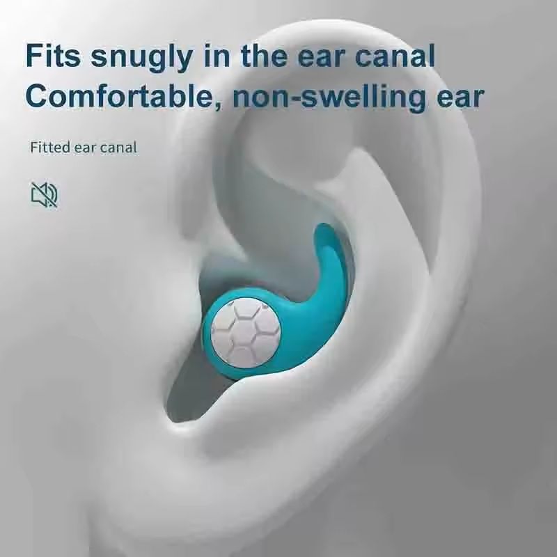 ThreeLayer Silicone Noise Cancelling Earplugs  Waterproof Reusable Mute Plugs For Sleep Swimming  T 11
