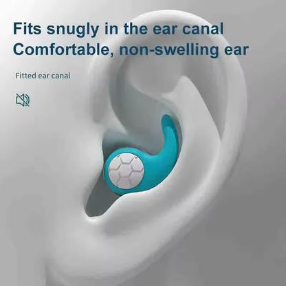ThreeLayer Silicone Noise Cancelling Earplugs  Waterproof Reusable Mute Plugs For Sleep Swimming  T 11