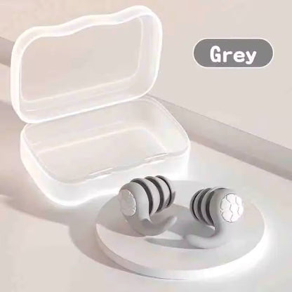 ThreeLayer Silicone Noise Cancelling Earplugs  Waterproof Reusable Mute Plugs For Sleep Swimming  T 8