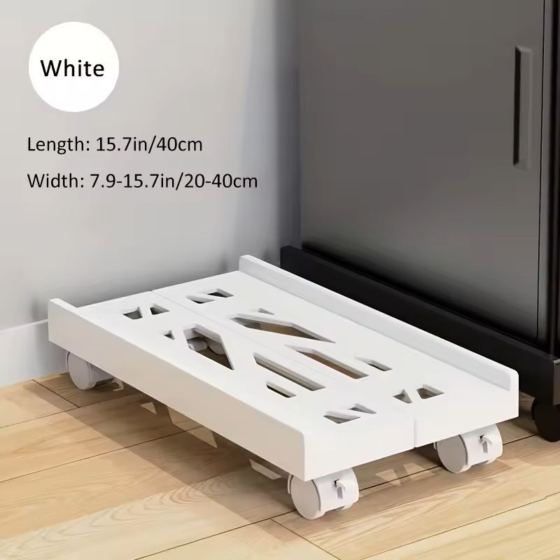 Adjustable Rolling CPU Stand  Ventilated PC Tower Cart With Caster Wheels For UnderDesk Setup 2