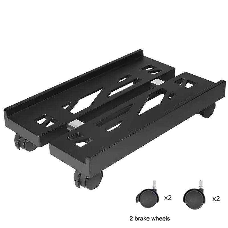 Adjustable Rolling CPU Stand  Ventilated PC Tower Cart With Caster Wheels For UnderDesk Setup 4