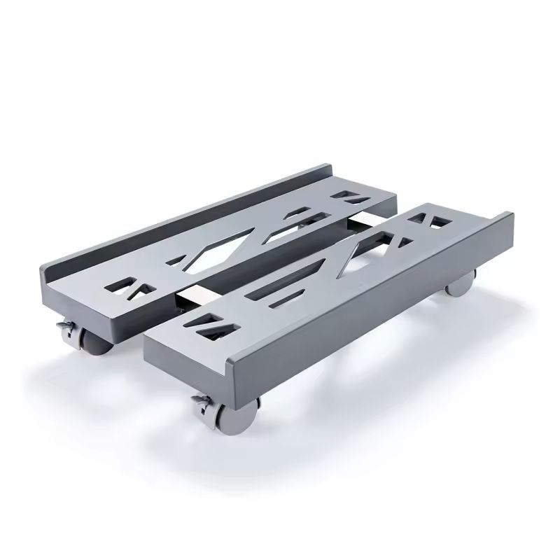 Adjustable Rolling CPU Stand  Ventilated PC Tower Cart With Caster Wheels For UnderDesk Setup 7