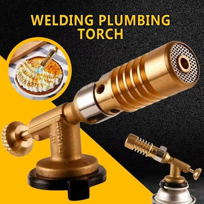 High-Temperature Brass Gas Welding Torch – Portable Blowtorch for Soldering, Brazing & Plumbing Work