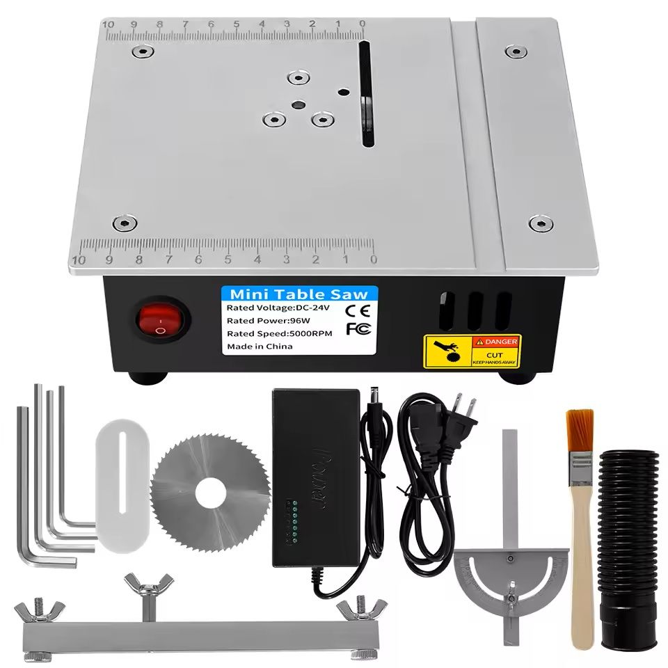 Mini Precision Woodworking Table Saw  24V MultiFunction Electric Cutter For DIY Crafting Trimming   6