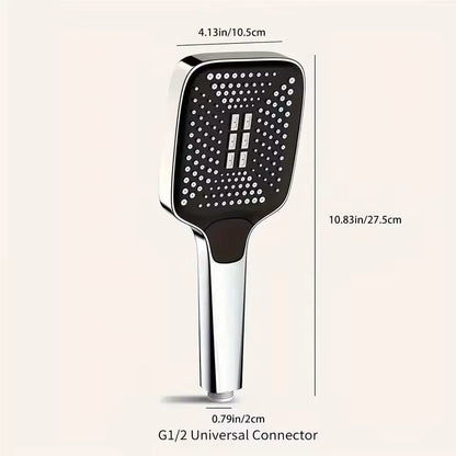 3Mode Adjustable HighPressure Shower Head  Rainfall Massage  Jet Settings With WaterSaving Flow Des 1