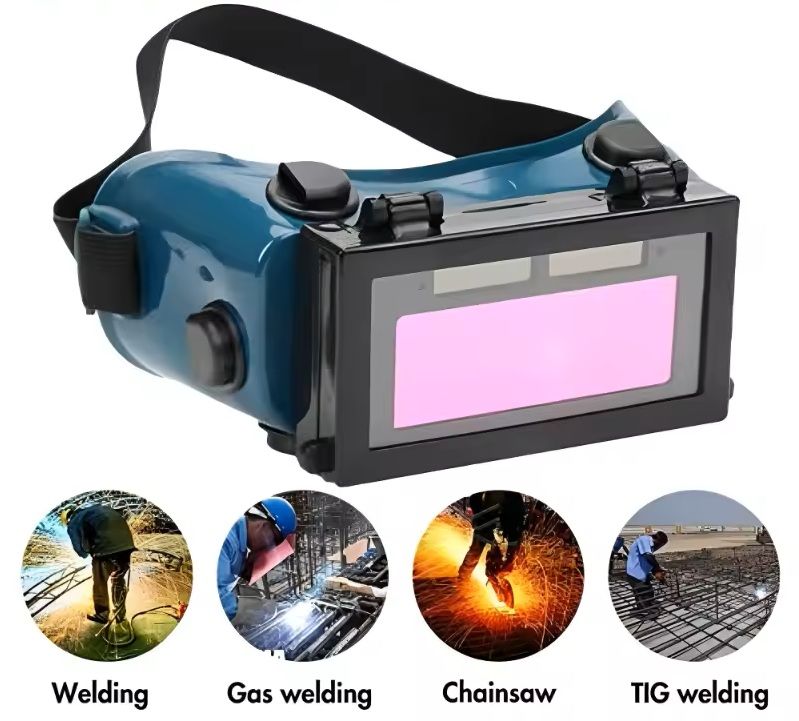 Solar Auto-Darkening Welding Goggles – Lightweight Eye Protection for Arc, TIG, MIG & Plasma Welding