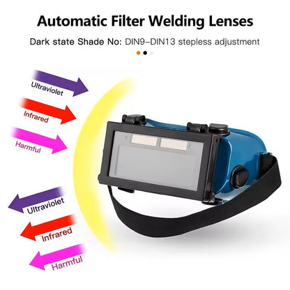 Solar AutoDarkening Welding Goggles  Lightweight Eye Protection For Arc TIG MIG  Plasma Welding 6