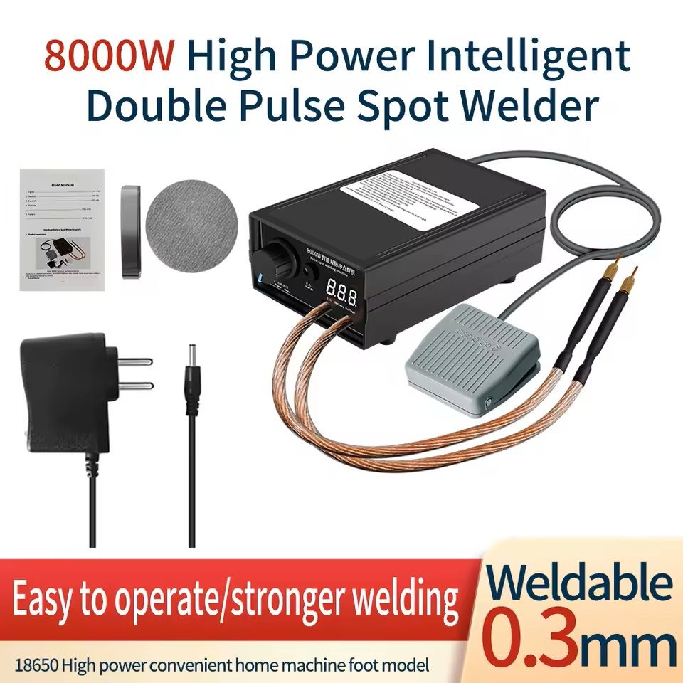 8000W Portable Spot Welder Kit  DIY Battery Pack Welding Machine With Nickel Strip  Welding Pen 5