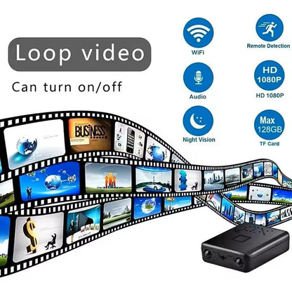 Mini 4K WiFi Security Camera  Portable Night Vision Home Monitor With Waterproof Protection 9