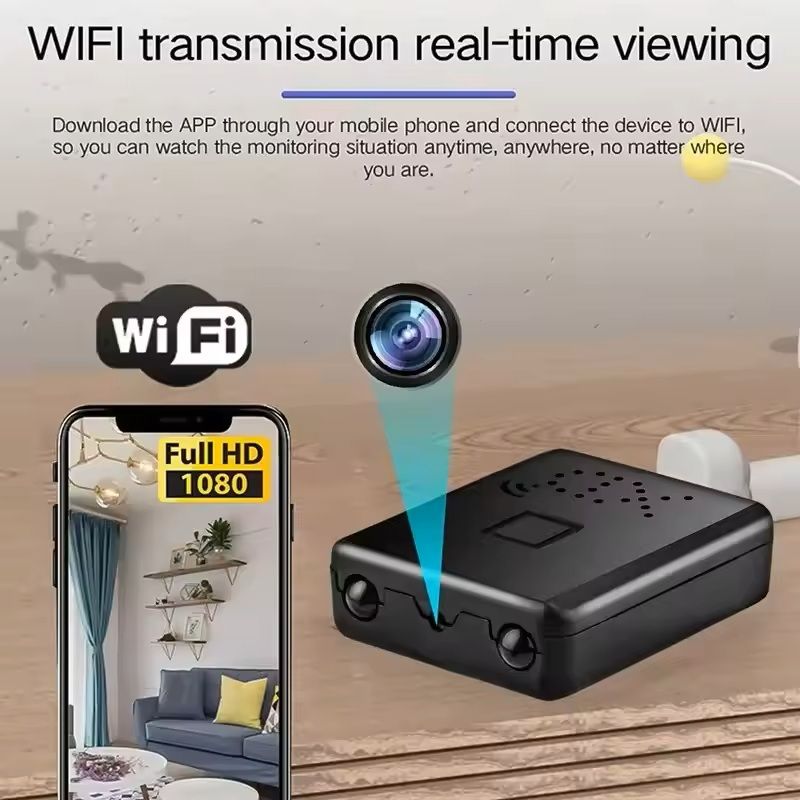 Mini 4K WiFi Security Camera  Portable Night Vision Home Monitor With Waterproof Protection 8
