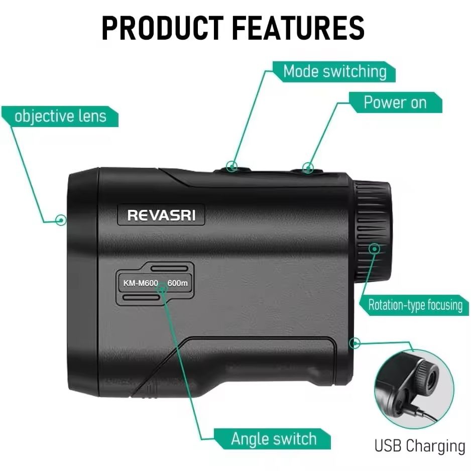 600Yard Golf Laser Rangefinder  Precision Targeting With Slope  Flag Lock 4