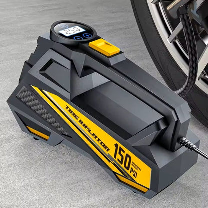 12V 150PSI Corded Portable Car Air Pump – Fast, Reliable Inflation for Tires & Sports Gear