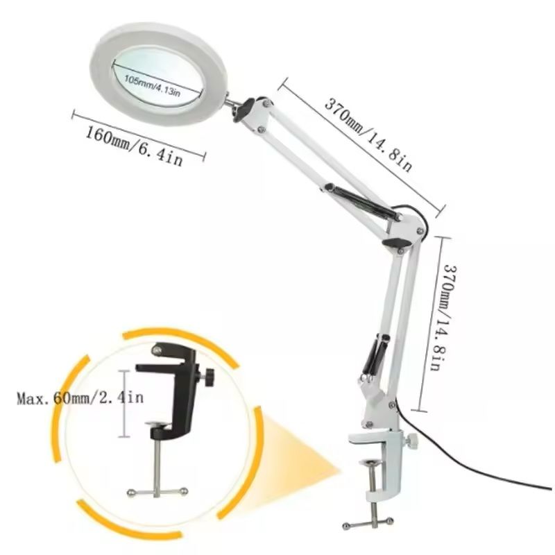 72LED 8X10X Illuminated Magnifying Lamp  Precision Lighting For Crafts Repairs  Beauty 1
