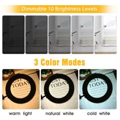 72LED 8X10X Illuminated Magnifying Lamp  Precision Lighting For Crafts Repairs  Beauty 2