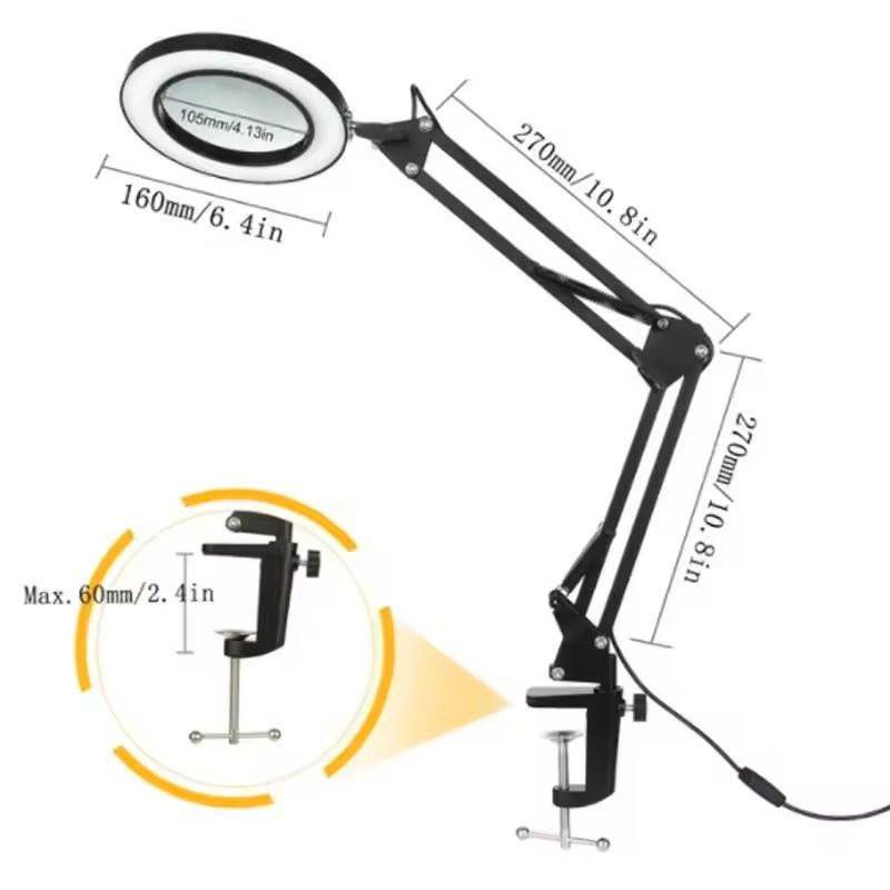 72LED 8X10X Illuminated Magnifying Lamp  Precision Lighting For Crafts Repairs  Beauty 4