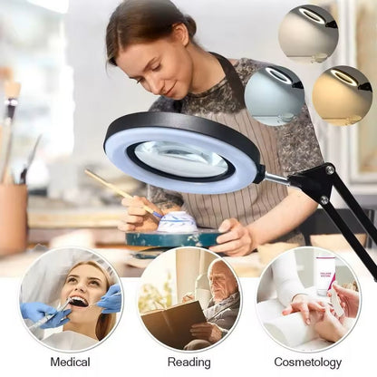 72LED 8X10X Illuminated Magnifying Lamp  Precision Lighting For Crafts Repairs  Beauty 15