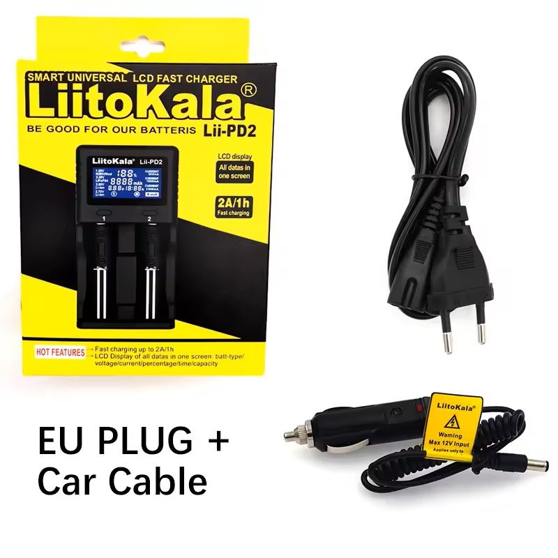 Universal Dual Slot Smart Battery Charger Compatible With Liion LiFePO4 And NiMH Cells 4