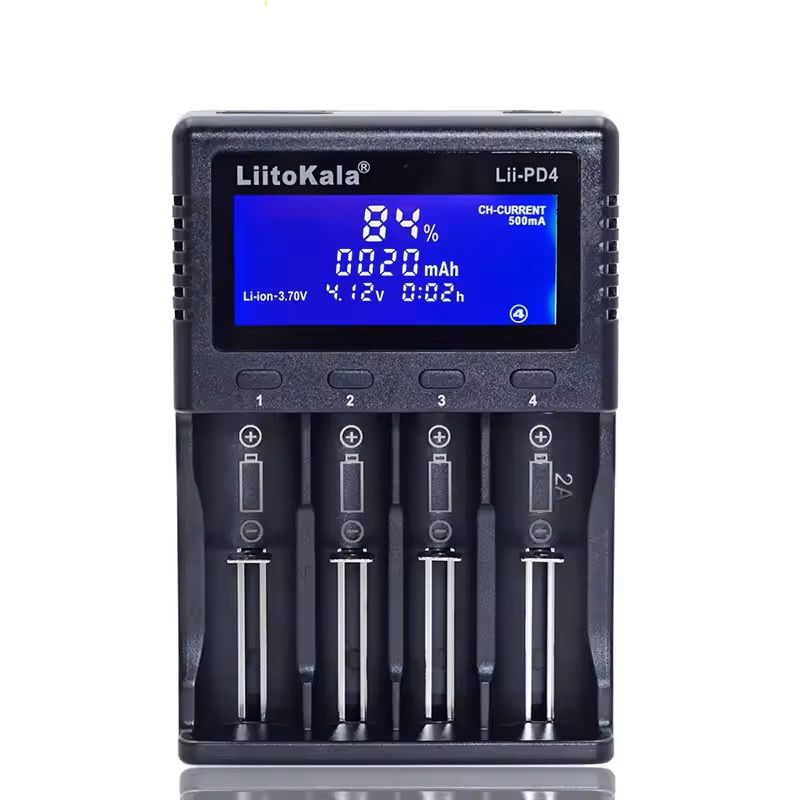 Universal Dual Slot Smart Battery Charger Compatible With Liion LiFePO4 And NiMH Cells 5