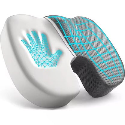Ergonomic Memory Foam Office Seat Cushion – Tailbone & Posture Support for Long Sitting