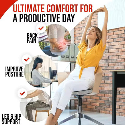 Ergonomic Memory Foam Office Seat Cushion  Tailbone  Posture Support For Long Sitting 4