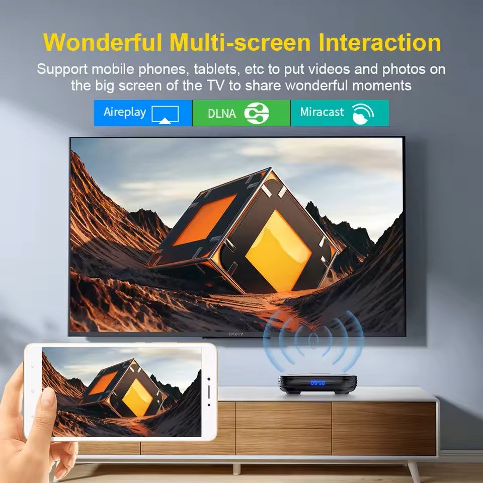 Android 12 TV Box  Allwinner H618 Dual WiFi 8K Support Voice Control 7
