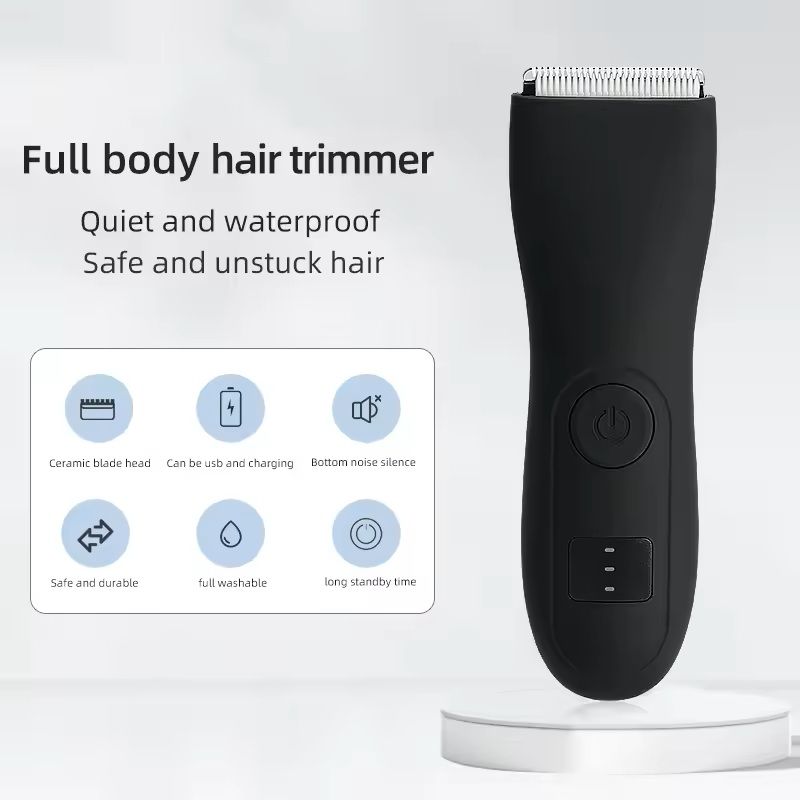 PrecisionCare Waterproof Body  Groin Hair Trimmer  Safe Grooming For Men  Women 1