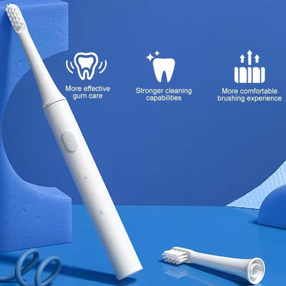 SonicClean Rechargeable Electric Toothbrush – Gentle, Waterproof, and Travel-Ready
